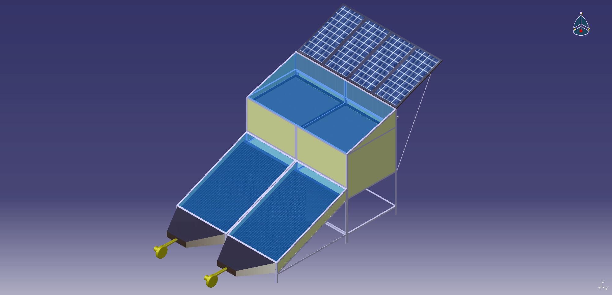 Solar Conveyor dryer with temperature and humidity Control